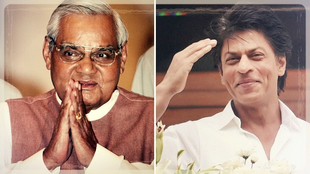 In a heartfelt post, Shah Rukh Khan remembers his childhood days spent with former prime minister Atal Bihari Vajpayee.