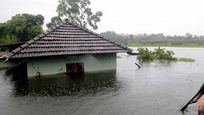 Kottayam: A view of flood hit Kottayam district of Kerala, on July 20, 2018.&nbsp;