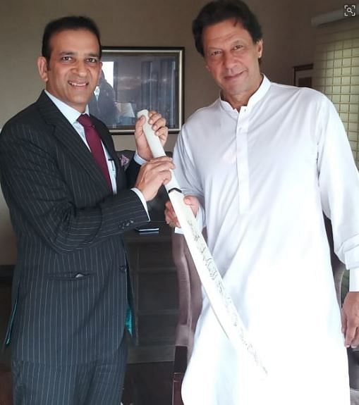 The Indian envoy to Pakistan congratulated the PTI chief on his electoral success in the 26 July Pakistan polls.