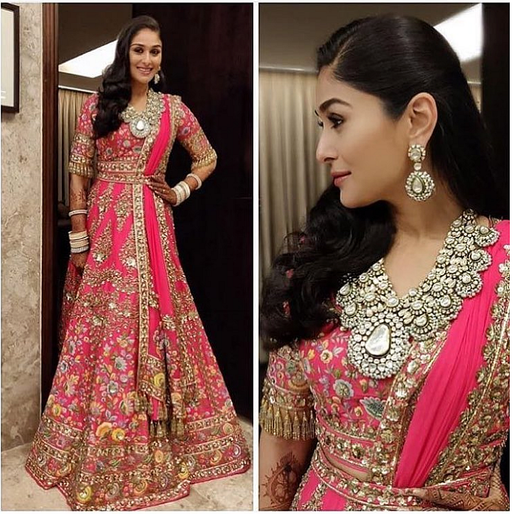 Manish Malhotra dressed up Poorna Patel for all the functions for her big-fat Bollywood wedding.