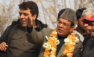 Former Jammu and Kashmir Finance Minister and National Conference leader Abdul Rahim Rather. (Photo: IANS)