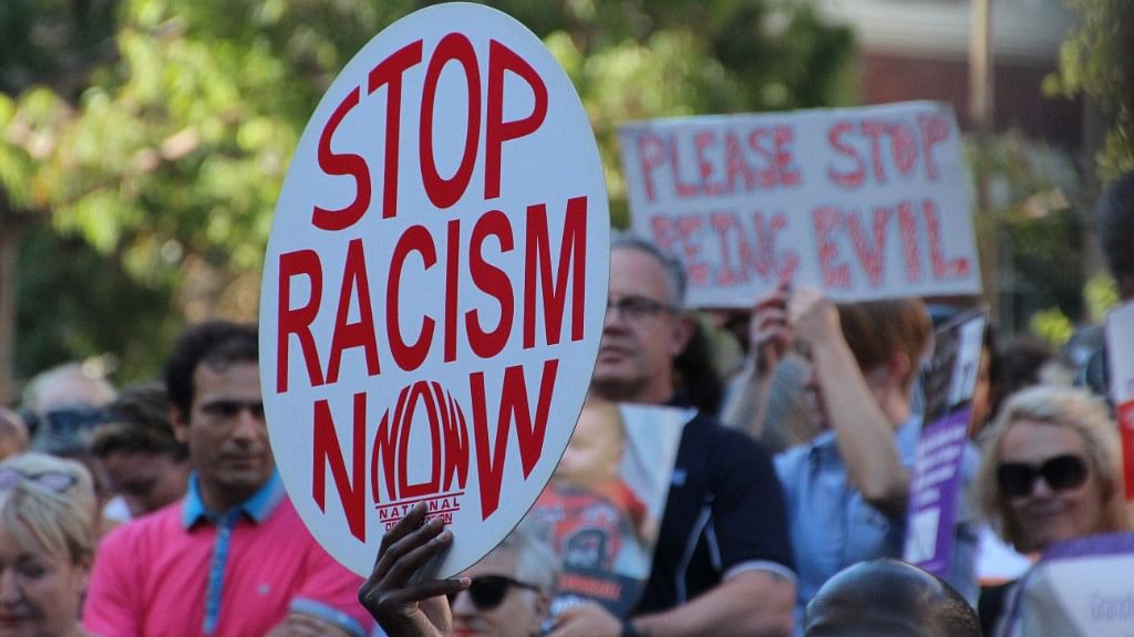 Representational image of an anti-racism rally.