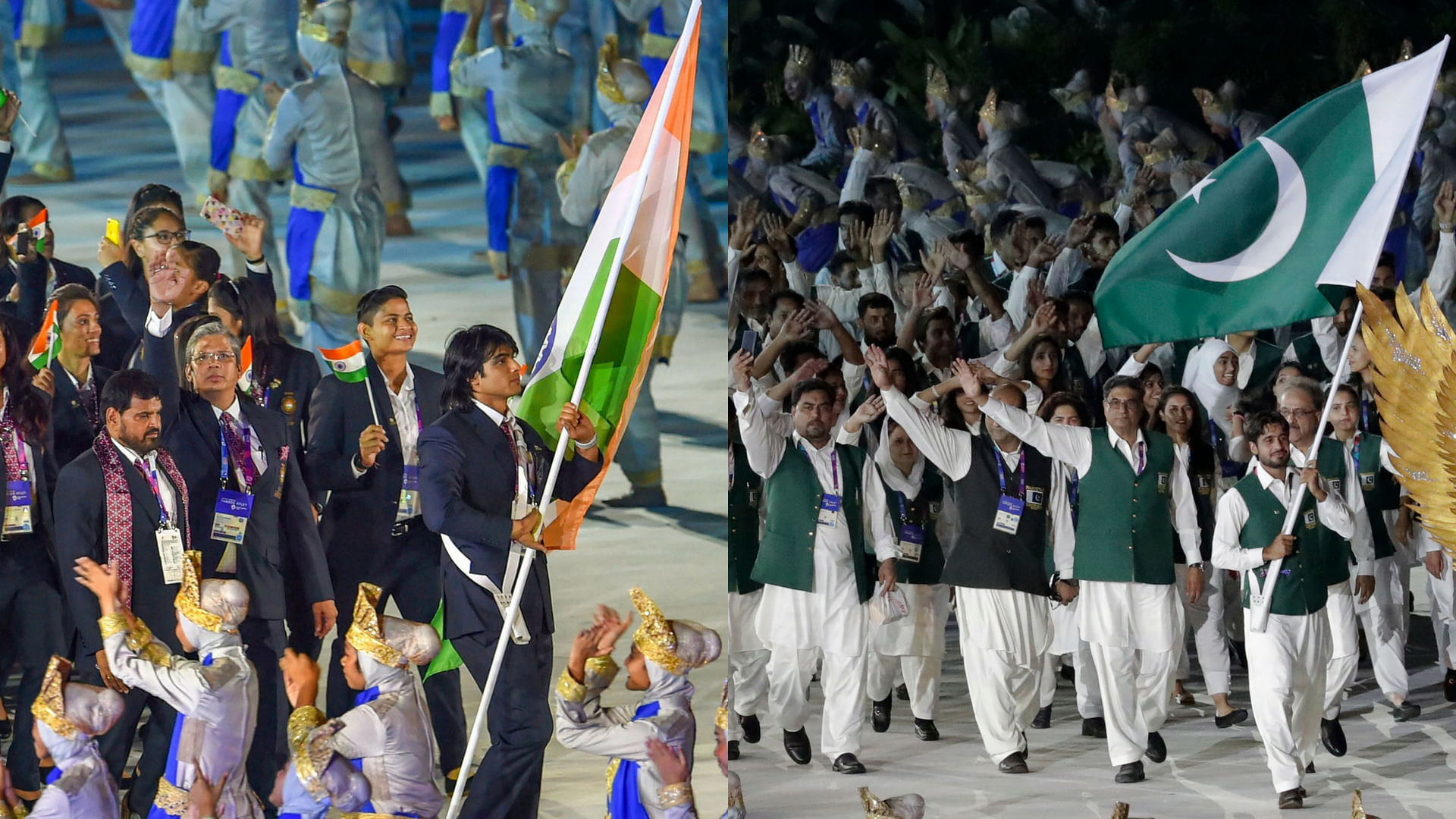 At the ongoing Asian Games, athletes from India and Pakistan mingle freely and even cheer for each other.