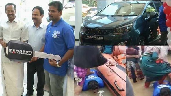 A Mahindra vehicles’ dealer in Kozhikode gifted Jaisal KP a brand new car for his heroic efforts.