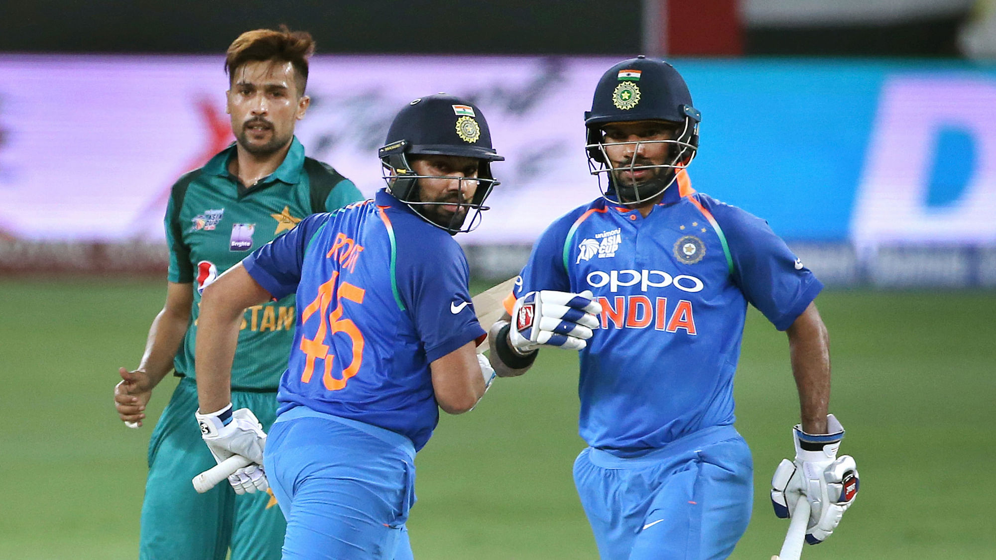 Rohit Sharma and Shikhar Dhawan scored centuries in India’s Super Four match against Pakistan.