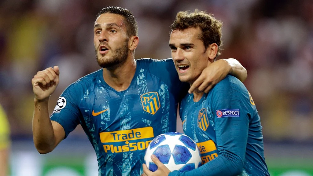 Atletico Madrid beat Monaco 2-1.