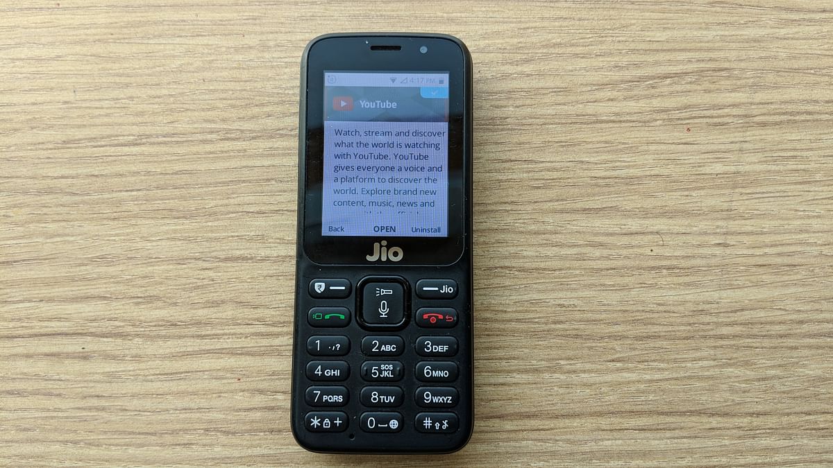 YouTube on JioPhone can be downloaded from the JioStore and used for streaming videos from the platform.