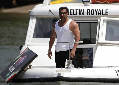 Goa: Actor Salman Khan arrives to launch the 12th Edition of Big Boss at Coco Beach, in North Goa on Sept 4, 2018. (Photo: IANS)