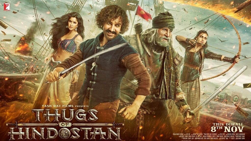 Poster of <i>Thugs of Hindostan </i>poster, the trailer <i></i>releases on 27 September.