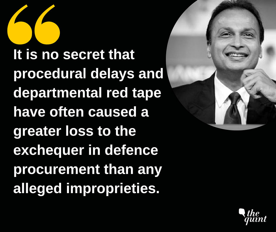 In a 2015 article, Ambani advised that the defence sector should be kept  away from the 3 Cs – CBI, CVC and CAG. 