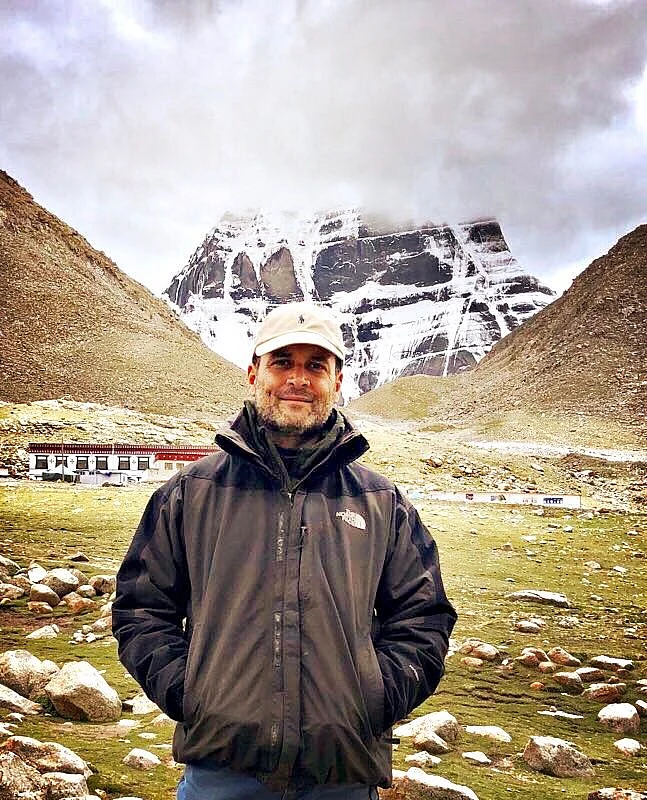 Rahul Gandhi during Kailash Mansarovar Yatra. 