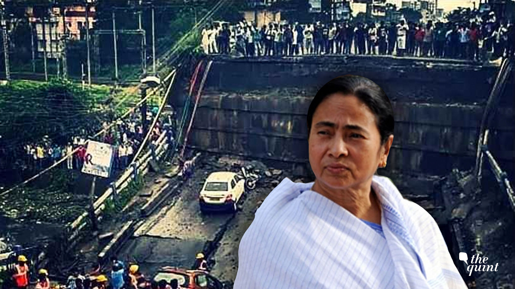 A part of the Majerhat flyover collapsed on the evening of Tuesday, 4 September.