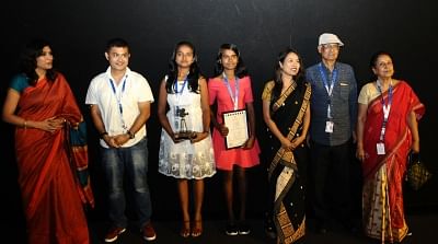Panaji: Director and Producer Rima Das and the Cast and Crew of the film