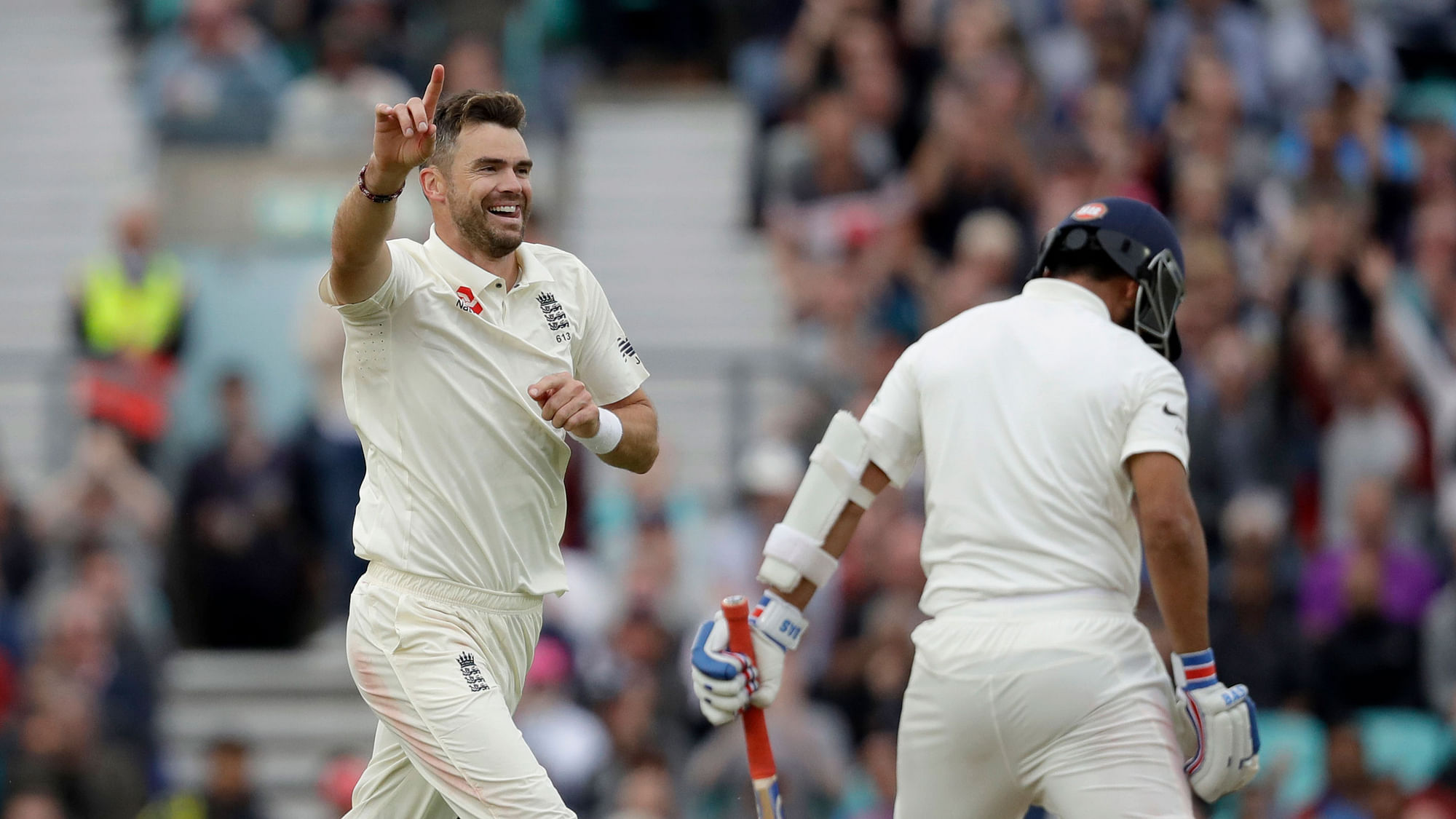 England pacer James Anderson has been fined 15 percent of his match fee for showing dissent at an umpire’s decision