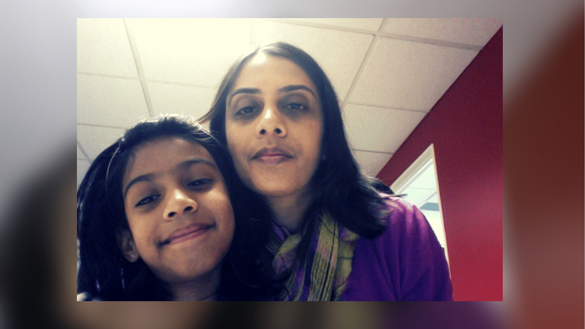 Ranjini, with her daughter.