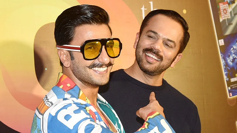 Ranveer Singh with his <i>Simmba </i>director, Rohit Shetty. 