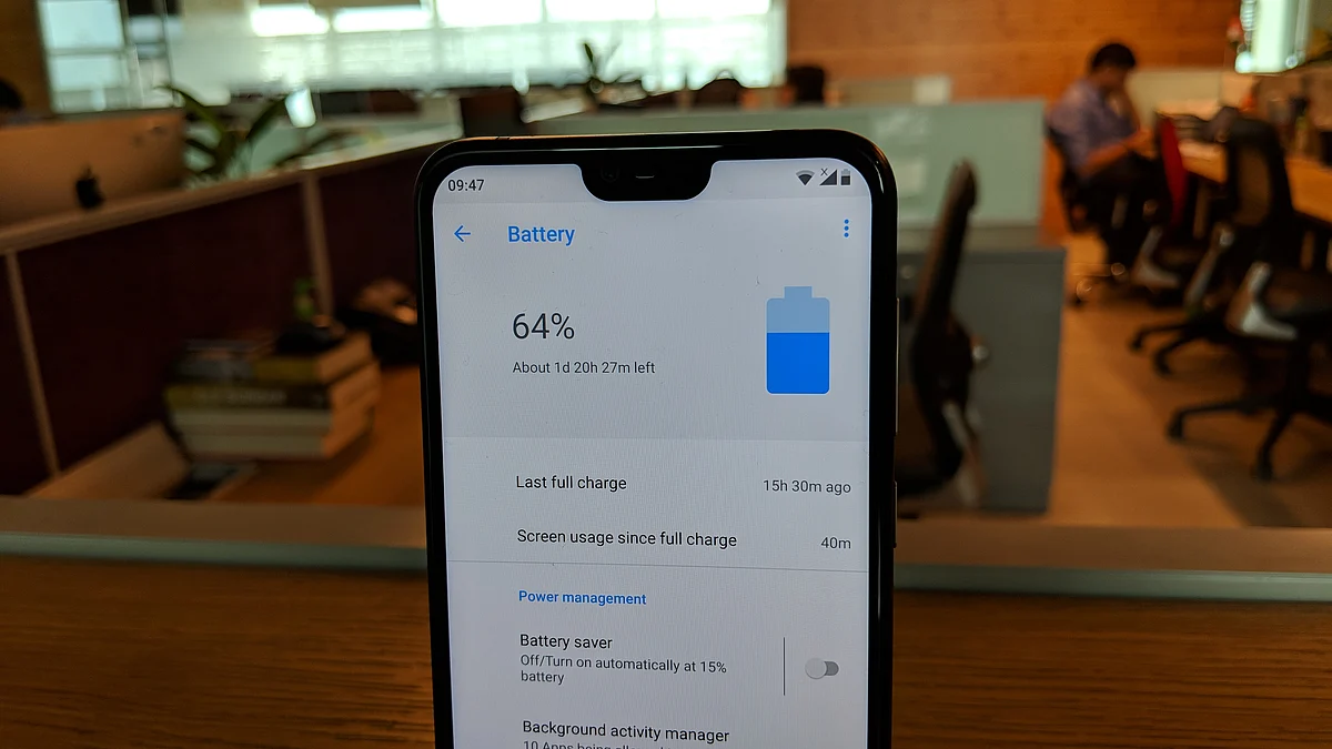 3060mAh battery on the Nokia 6.1 Plus. 