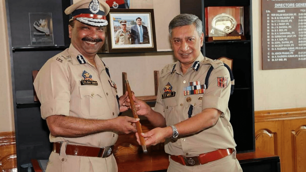 Dilbagh Singh (left) took take over from SP Vaid (right) as&nbsp;the interim Director General of Police (DGP) earlier this month.