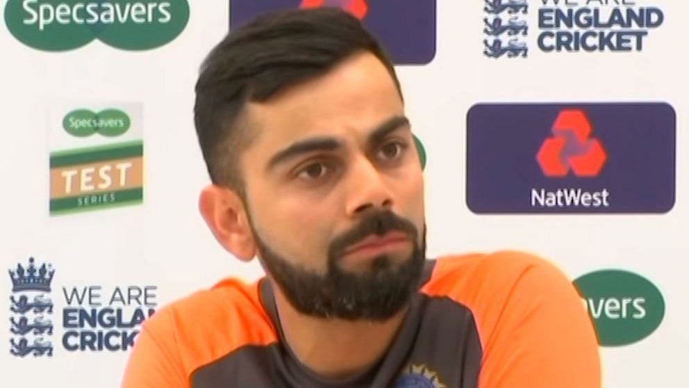 Virat Kohli speaks to the media after India lost the fourth Test to England by 60 runs.