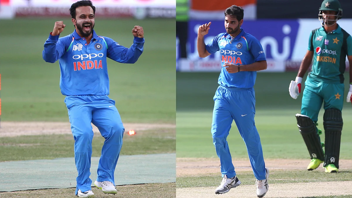 Kedar Jadhav (3/23) and Bhuvneshwar Kumar (3/15) were the pick of the bowlers for India.