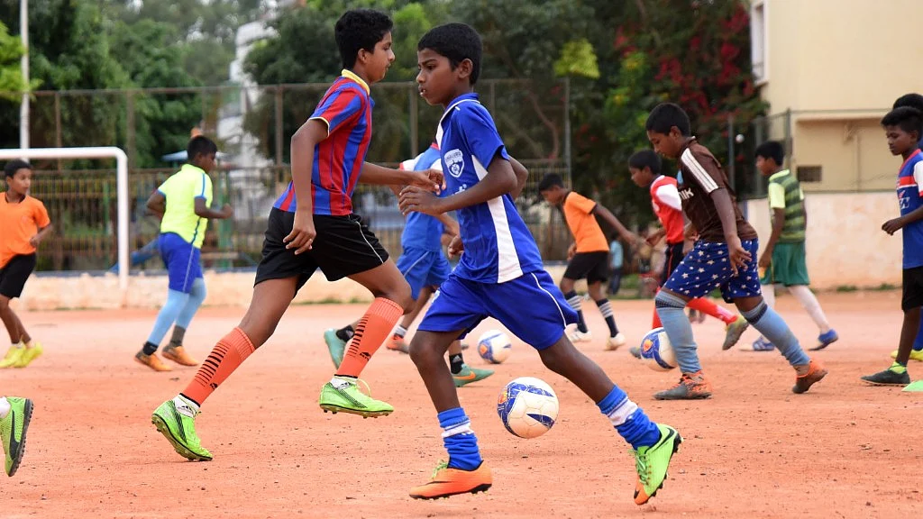 On any given evening, over 75 kids practice in the Gowthamapuram stadium.