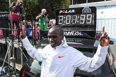 Eliud Kipchoge. (Xinhua/Shan Yuqi/IANS)