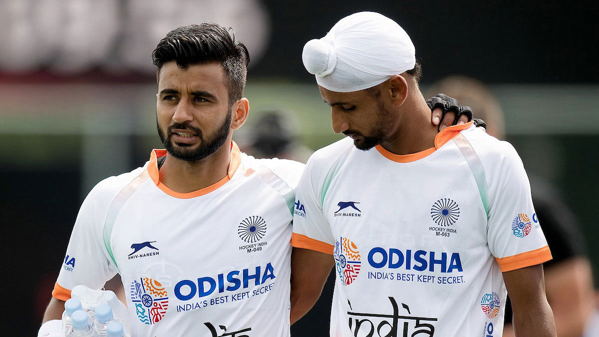 Manpreet Singh (left) will captain India in the Asian Champions Trophy, starting 18 October.