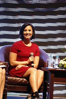 Demi Lovato. (Xinhua/Phearum/IANS)