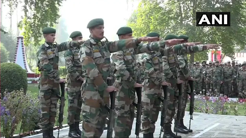Wreath-laying ceremony of Indian Army’s Lance Naik Sandeep Singh, who lost his life in action during an anti-infiltration operation in Jammu & Kashmir’s Tangdhar sector