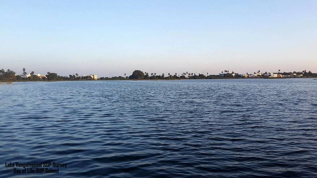 The boundaries of the lake were intentionally redrawn so that the panchayat can dig wells on the lakebed.