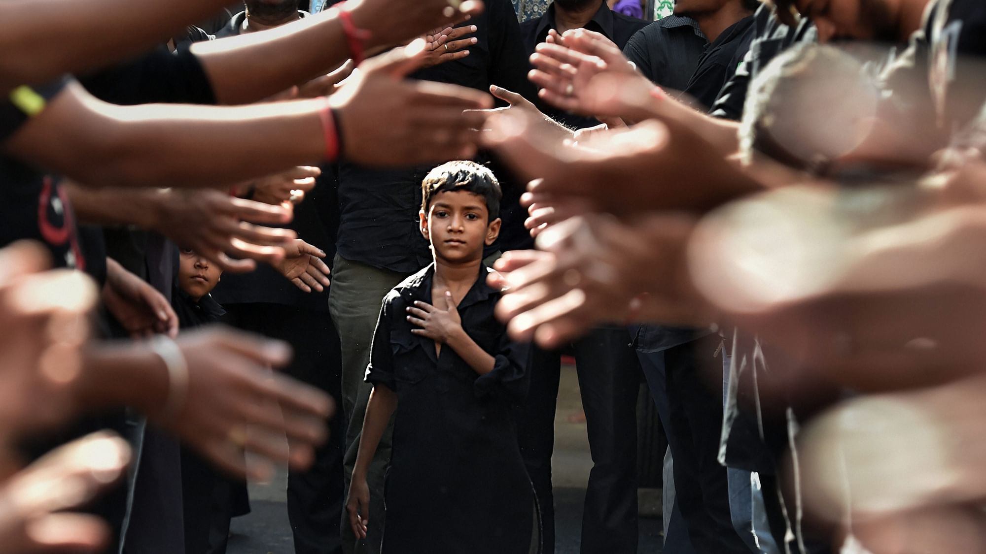 A boy participates in mourning during a Muharram procession in Ahmedabad, Gujarat. Image used for representation purpose.