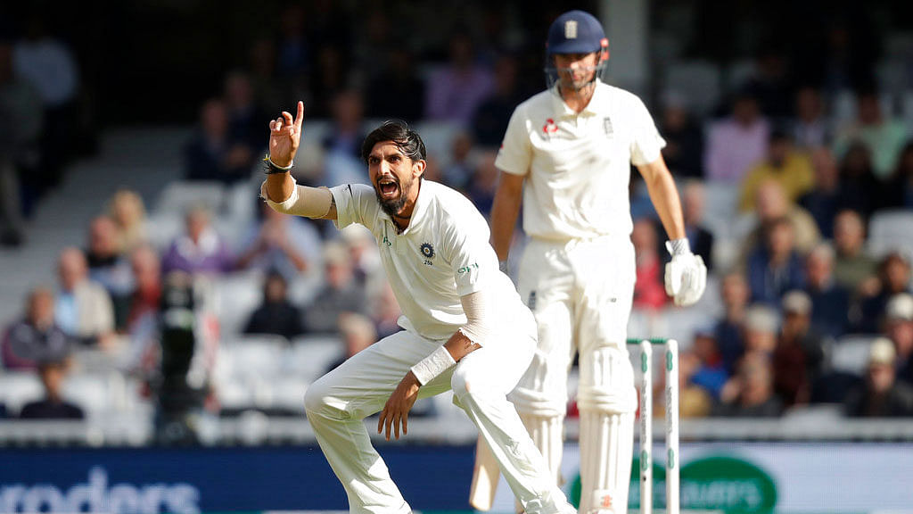 Ishant Sharma appeals for a wicket during Day 1 of the fifth Test against England.