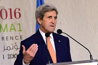 Former US Secretary of State John Kerry. (Xinhua/Zhao Dingzhe) (gj/IANS)