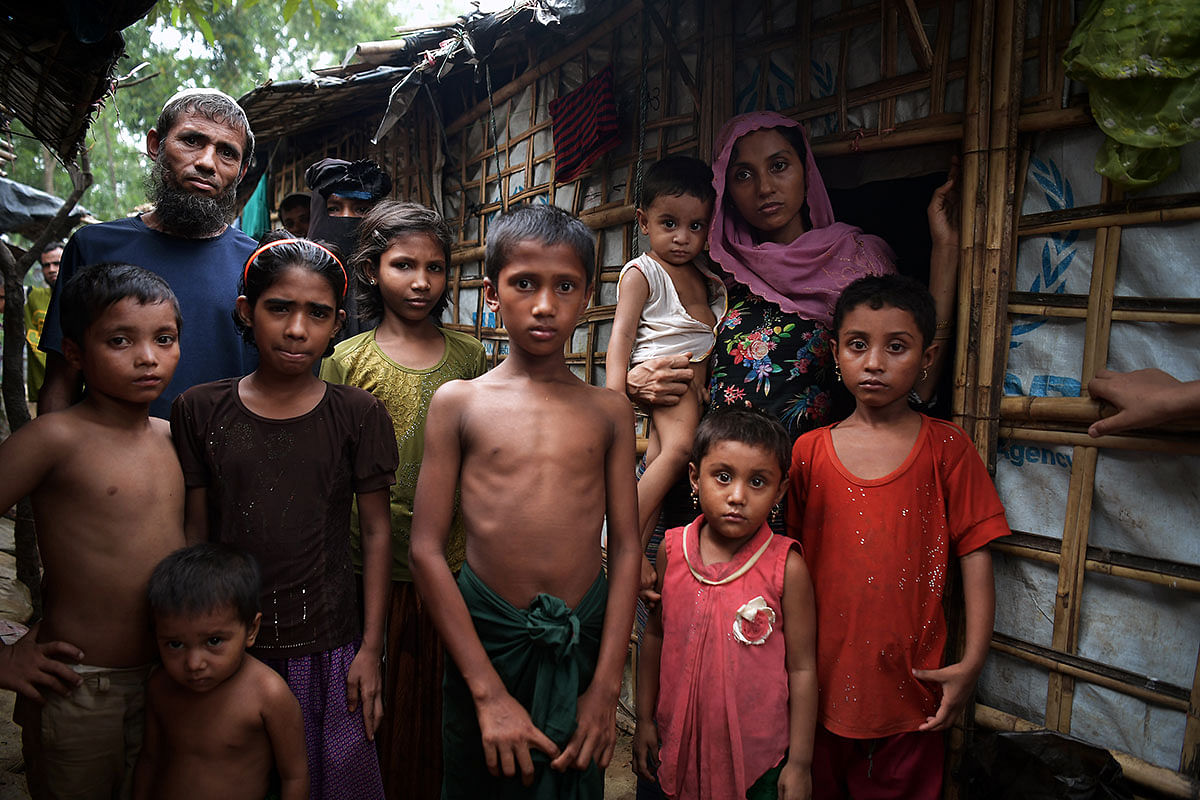 Rohingya refugees, after fleeing from Myanmar violence, are now stuck in camps with hunger and illness.
