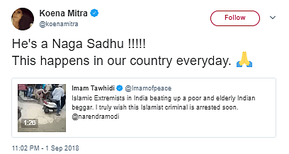 Fake News! ‘Naga Sadhu’ Was Not Thrashed by Muslims In Uttarakhand