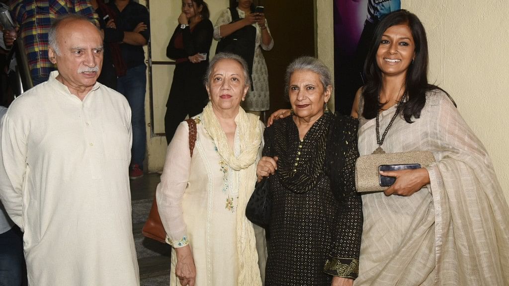 Nandita Das with Manto’s daughters at the premiere of <i>Manto.&nbsp;</i>