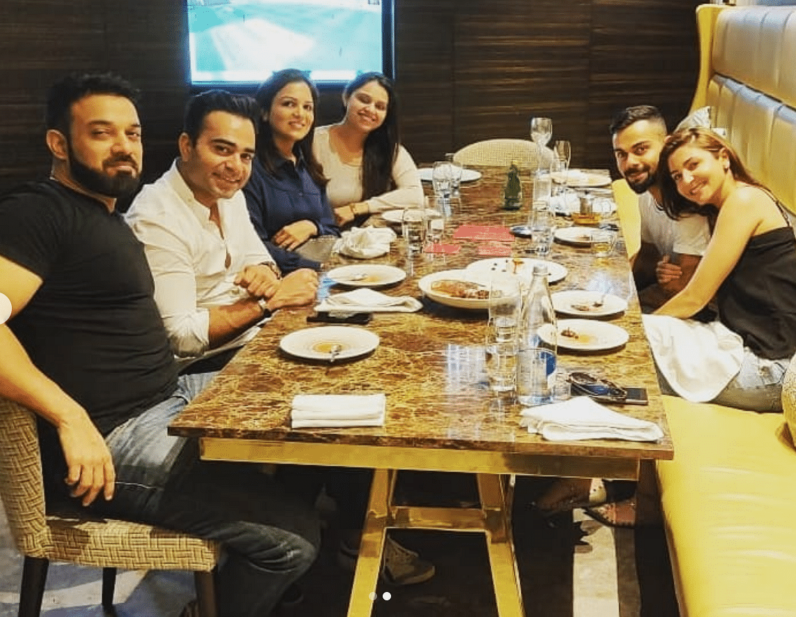 Virat Kohli posted pictures on Instagram sharing a family lunch with Anushka Sharma and his siblings.
