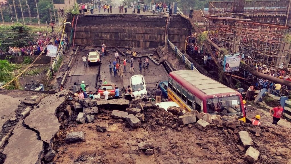 Majerhat flyover collapses in South Kolkata on 4 September.