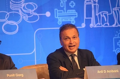 Mumbai: Reliance ADAG Chairman Anil Ambani addressing at the annual general meeting of Reliance Anil Dhirubhai Ambani group (ADAG) at Birla Matoshree Auditorium in Mumbai on Sept. 18, 2018. (Photo: Sandeep Mahankal/IANS)