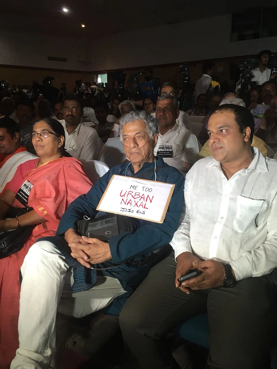 Girish Karnad at the event in Bengaluru.