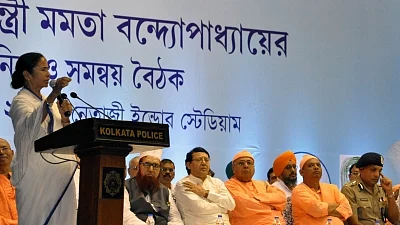 Kolkata: West Bengal Chief Minister Mamata Banerjee addresses during a meeting ahead of Durga Puja in Kolkata, on Sept 10, 2018. Photo used for representation. 