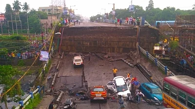 Kolkata: The bridge that partially collapsed in South Kolkata