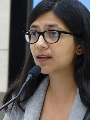 Delhi Commission for Women (DCW) chief Swati Maliwal. (Photo: IANS)