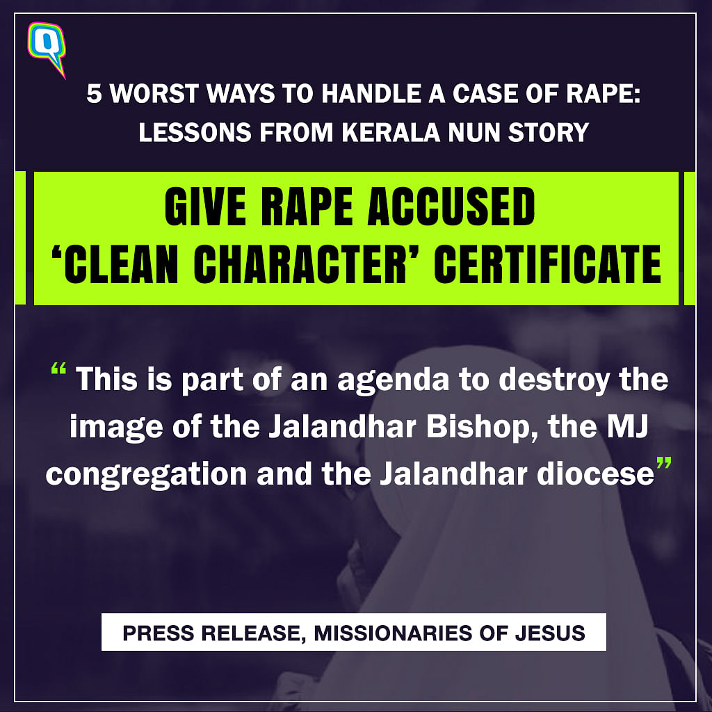 How not to deal with a case of rape: Lessons from the Kerala nun story