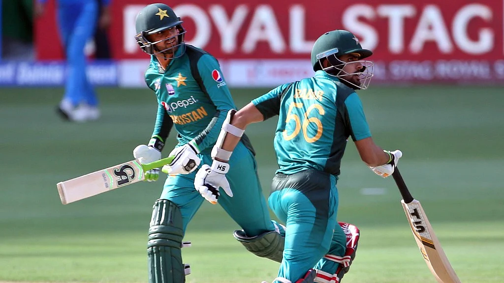 Babar Azam (47) and Shoiab Malik (43) were the top scorers for Pakistan.