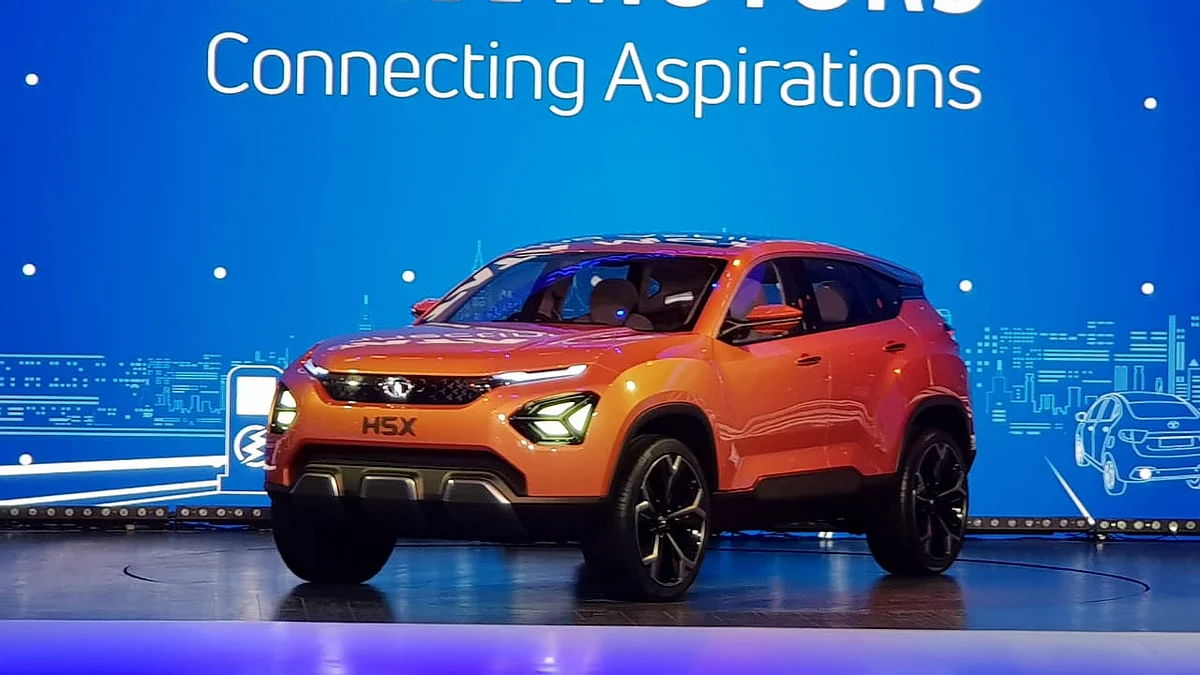 The H5X concept at the 2018 Auto Expo.