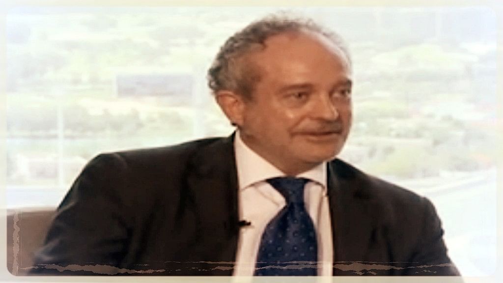 Screenshot of the interview of Christian Michel James with NDTV in Dubai on 12 May 2016.