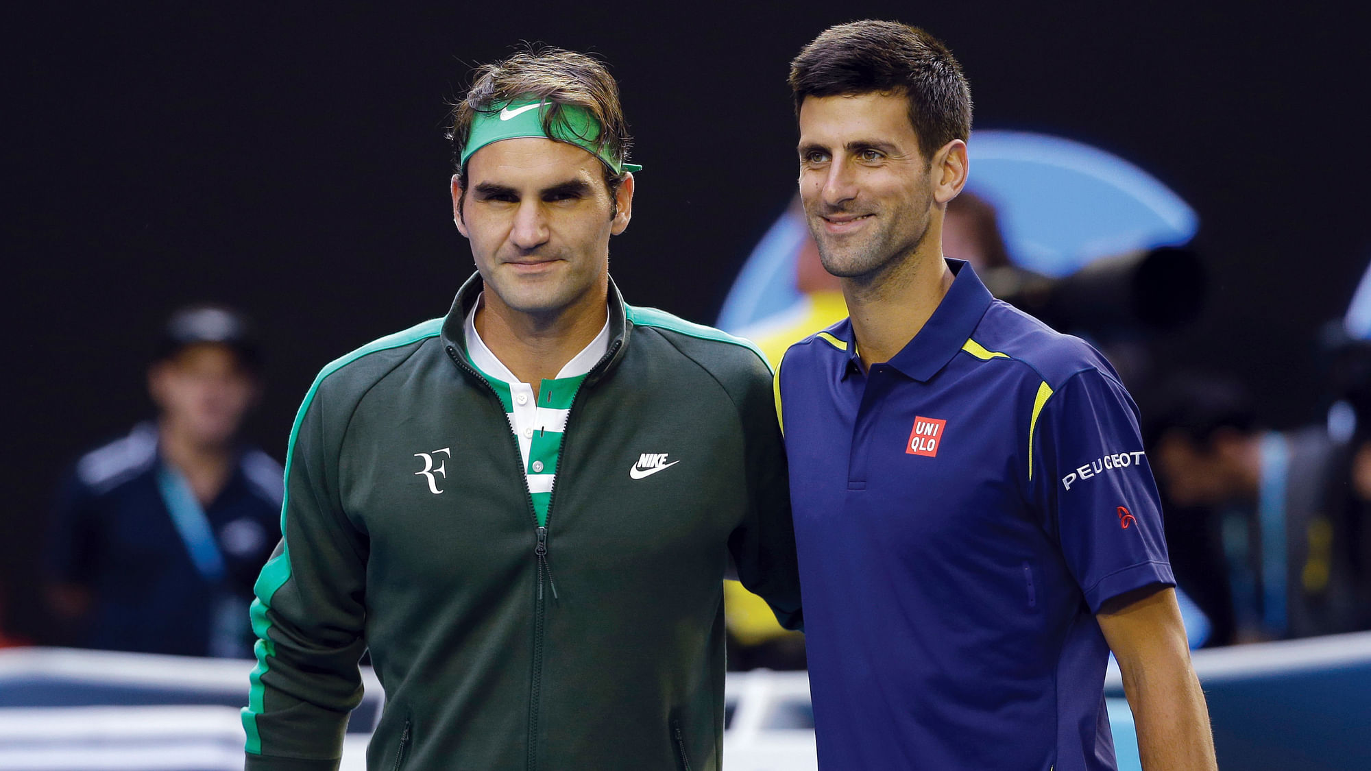 Roger Federer and Novak Djokovic will play on the same side of the net for the first time.