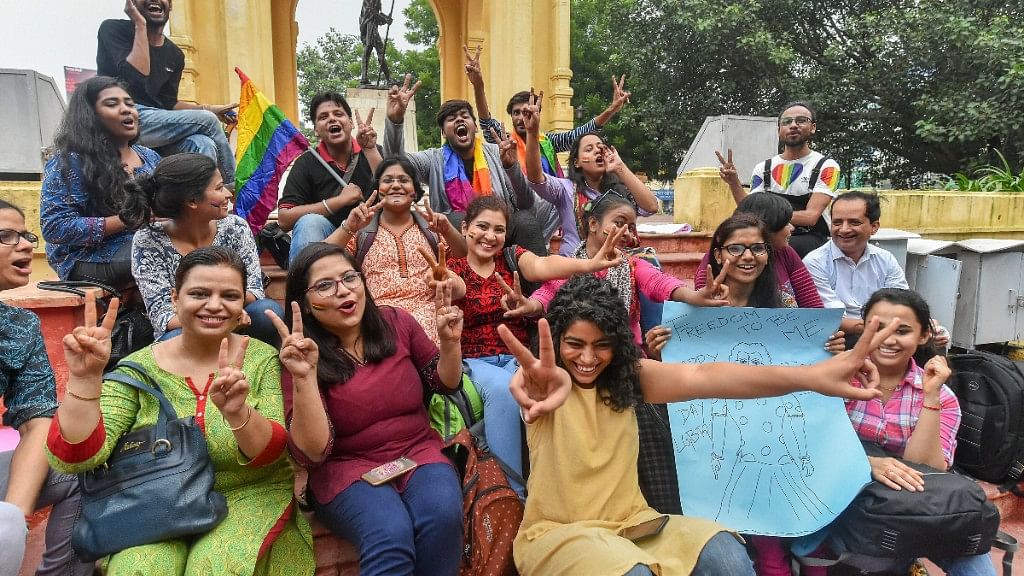 Indians celebrate the SC verdict