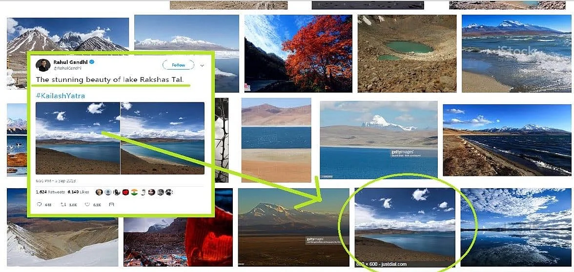 Rahul Gandhi’s Mansarovar Photos His Own, Not Taken From Google